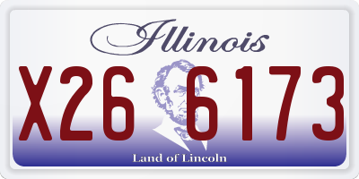 IL license plate X266173