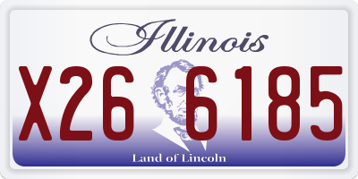 IL license plate X266185