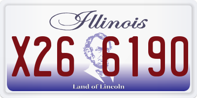 IL license plate X266190