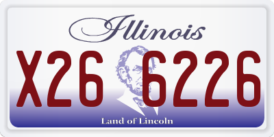 IL license plate X266226