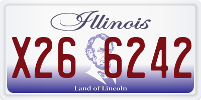 IL license plate X266242