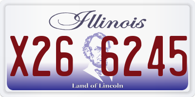 IL license plate X266245