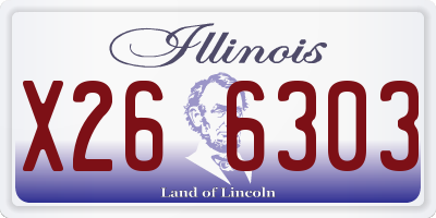 IL license plate X266303
