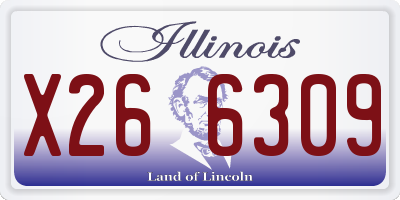 IL license plate X266309