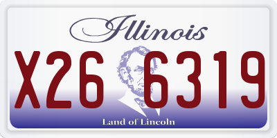 IL license plate X266319