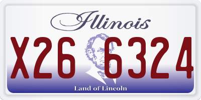 IL license plate X266324