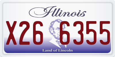 IL license plate X266355