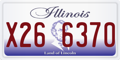 IL license plate X266370