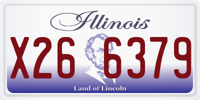 IL license plate X266379
