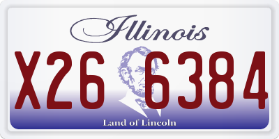 IL license plate X266384