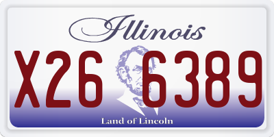 IL license plate X266389