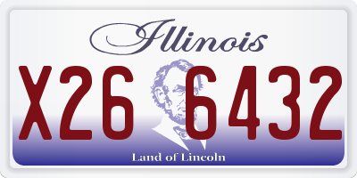 IL license plate X266432