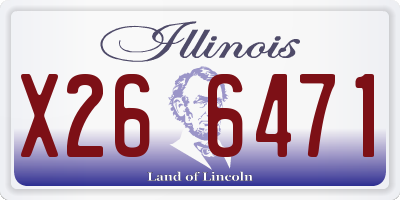 IL license plate X266471
