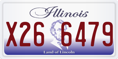 IL license plate X266479