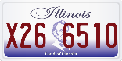 IL license plate X266510