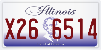 IL license plate X266514