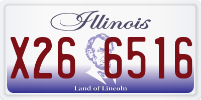 IL license plate X266516