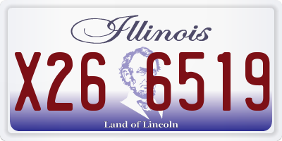 IL license plate X266519