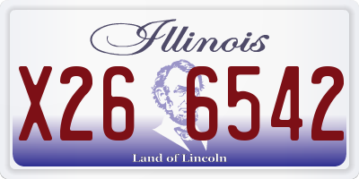 IL license plate X266542