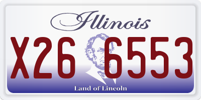 IL license plate X266553