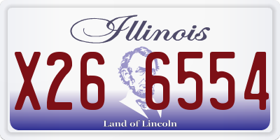 IL license plate X266554