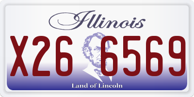 IL license plate X266569