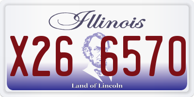 IL license plate X266570