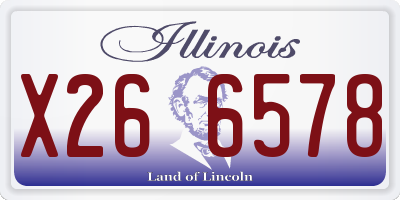 IL license plate X266578