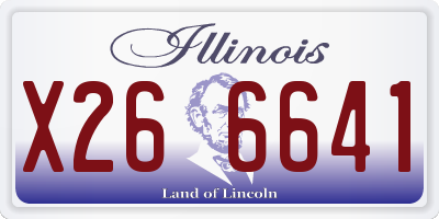 IL license plate X266641