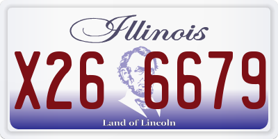 IL license plate X266679
