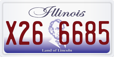 IL license plate X266685
