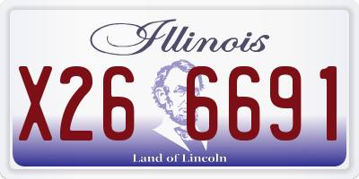 IL license plate X266691