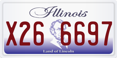 IL license plate X266697