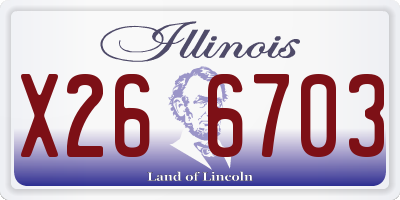 IL license plate X266703