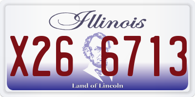 IL license plate X266713