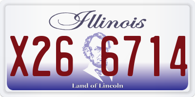 IL license plate X266714