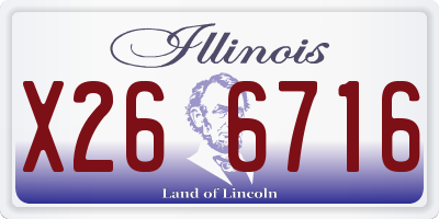 IL license plate X266716