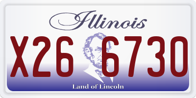 IL license plate X266730
