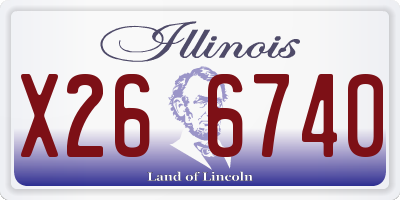 IL license plate X266740
