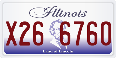 IL license plate X266760