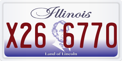 IL license plate X266770