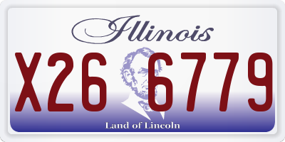 IL license plate X266779