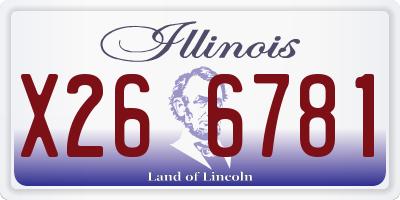 IL license plate X266781