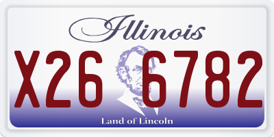 IL license plate X266782