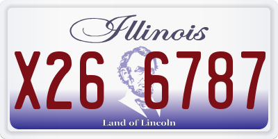 IL license plate X266787