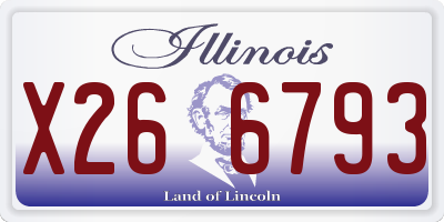 IL license plate X266793