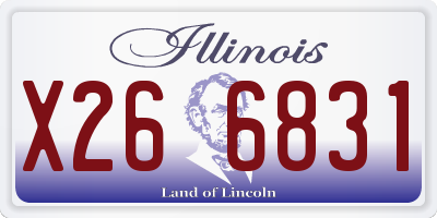 IL license plate X266831