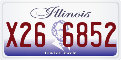 IL license plate X266852