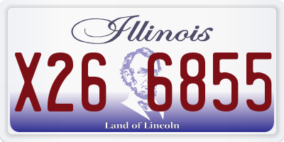 IL license plate X266855