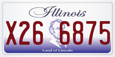 IL license plate X266875